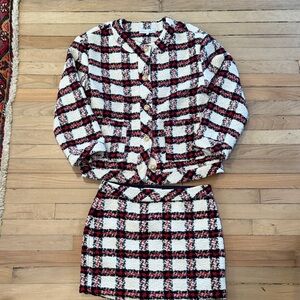 English Factory Tweed Boucle Suit